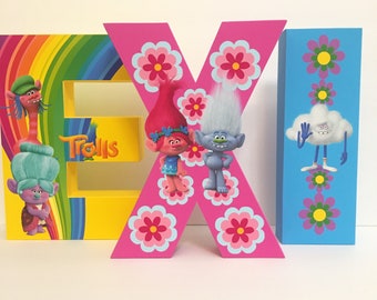 trolls letters etsy