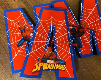 Spider-Man 3D paper letters, Custom 3D letter, Party letters , Spiderman birthday decor , Superhero letters, Personalized letters