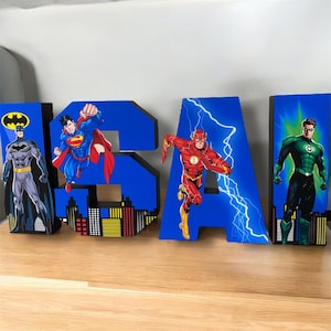 Superhero 3D Letter: Avengers Birthday Party Decoration