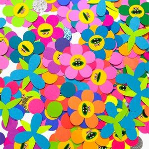 Trolls flower confetti . Trolls party decorations