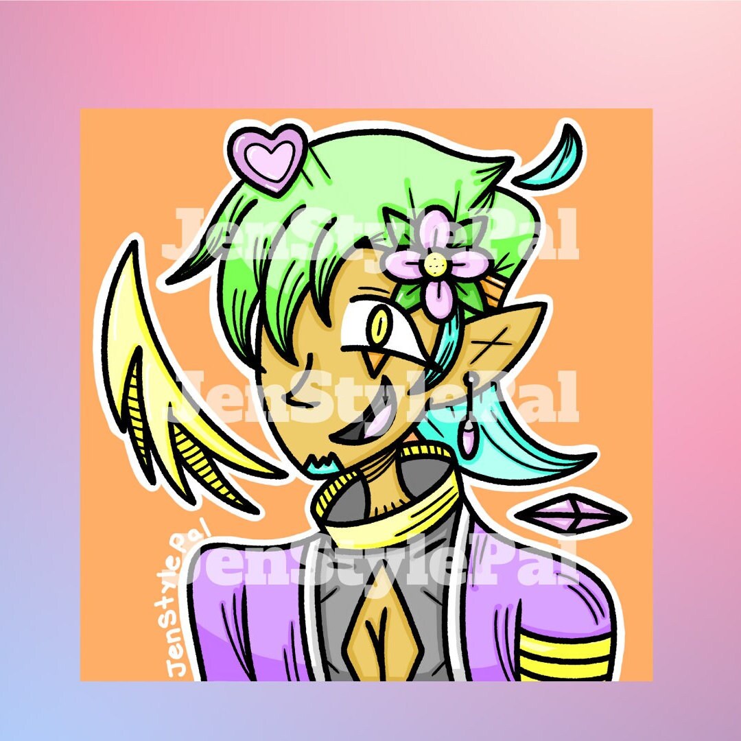 Digital Adoptable Character Design OC || Read the Description - Etsy