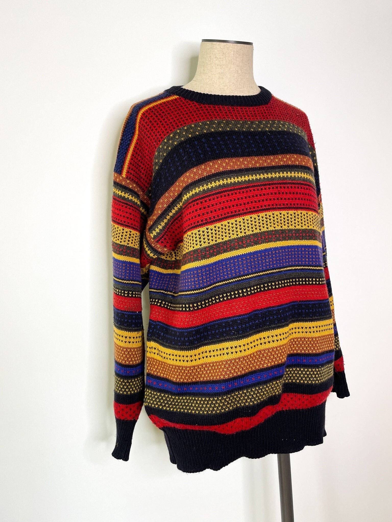 Purple Knit Wool Jumper Vintage 