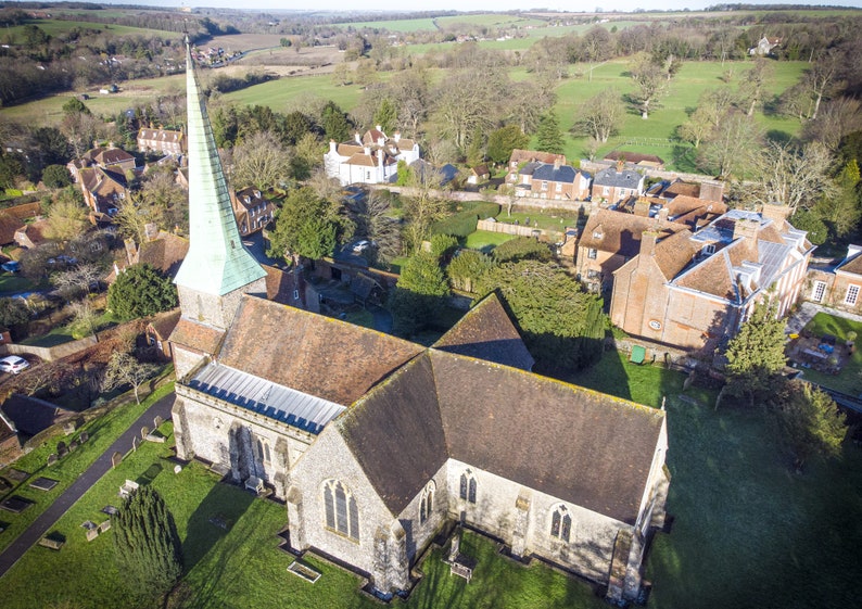 Barham Church in Kent Colour image 2