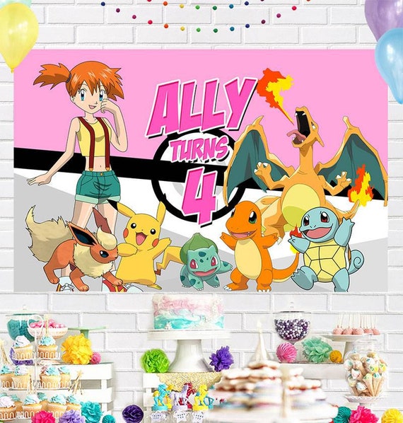 Set Decorativo con Fondo Telón para Cumpleaños Pokemon – Tu Fiesta a un  Click