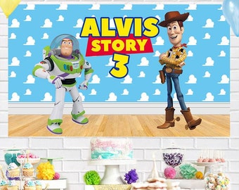 Personalised Toy Story Woody Birthday Banner