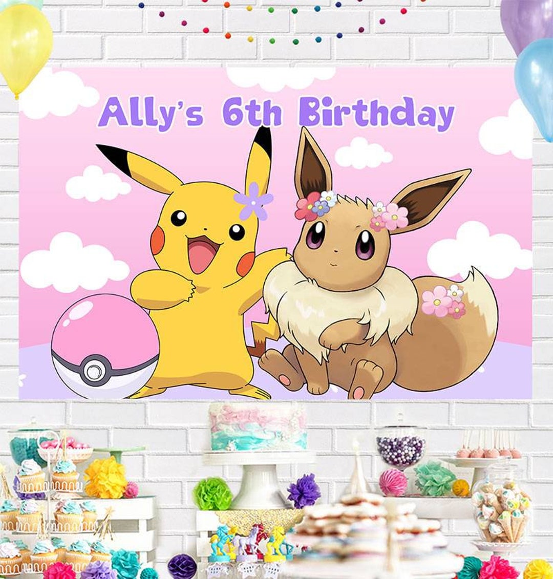 DÉCORATION ANNIVERSAIRE PERSONNALISÉ THÈME POKÉMON – Sublim'Eventz