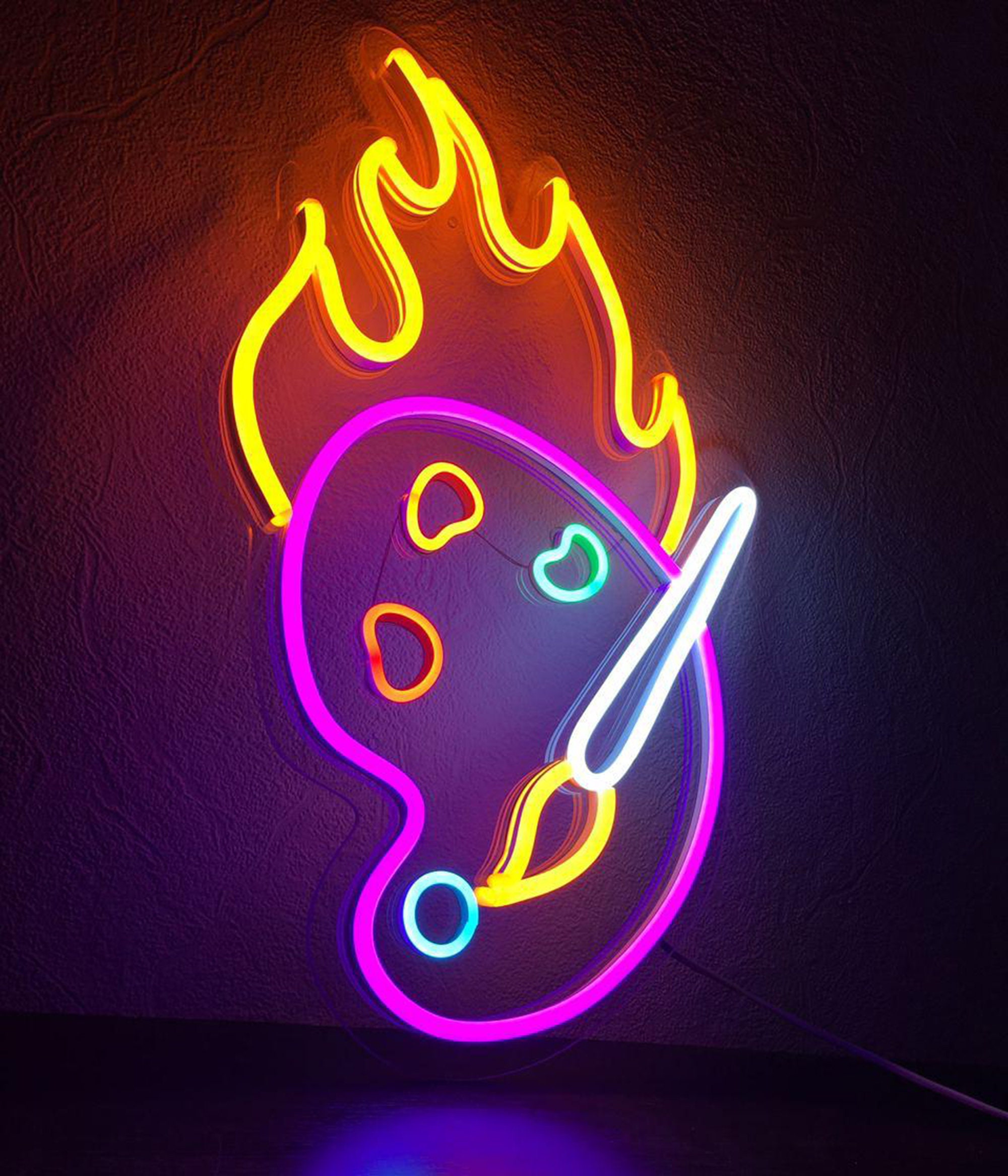 Palette neon sign for living room Etsy