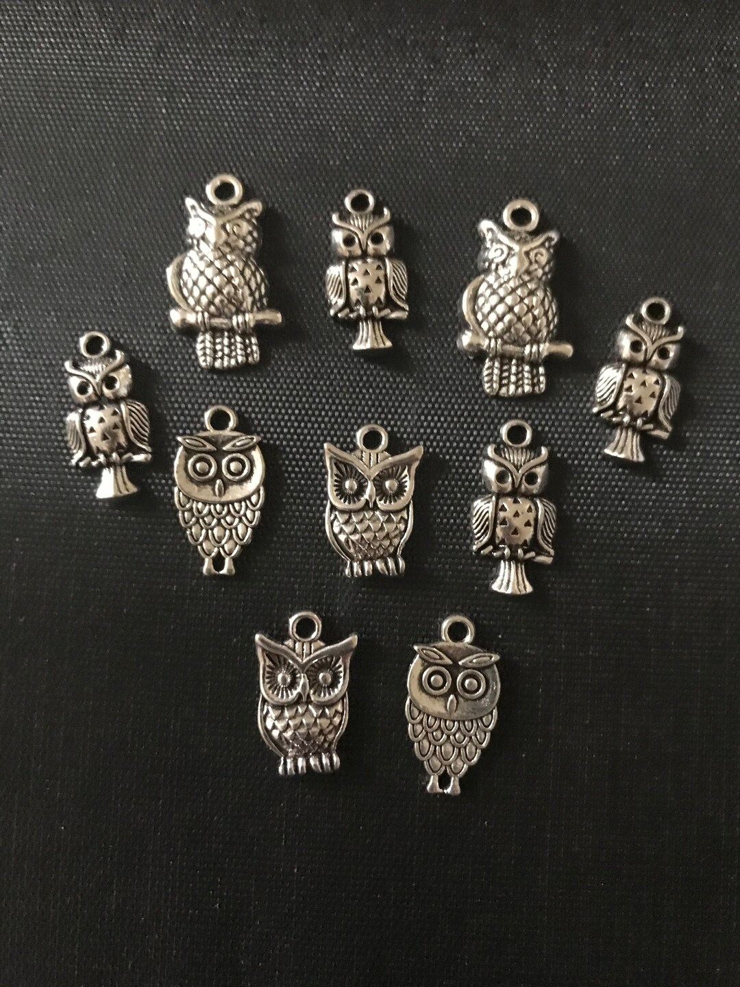 Collection of Owls Tibetan Alloy Charms X 10 random Mix Etsy UK
