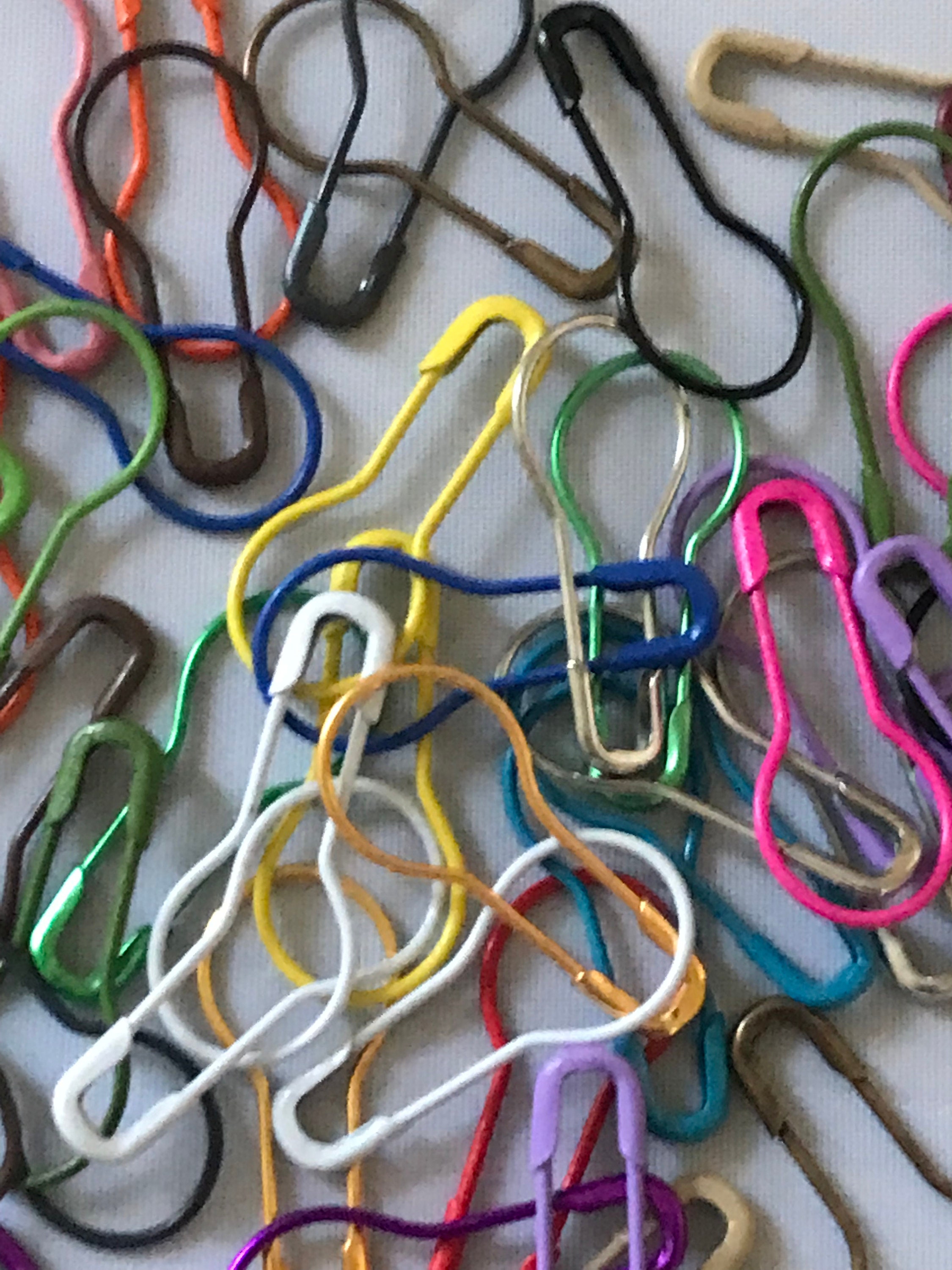 Pattern Marker Clips 50 Metal Stitch Marker Clips Locking for Sewing Crochet Knitting Crafts ...