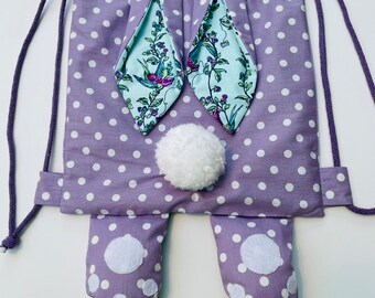 Bunny backpack - small lilac