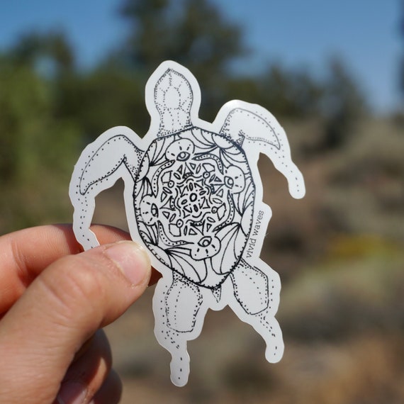 Turtle Painter Paint brush - Turtles - Sticker