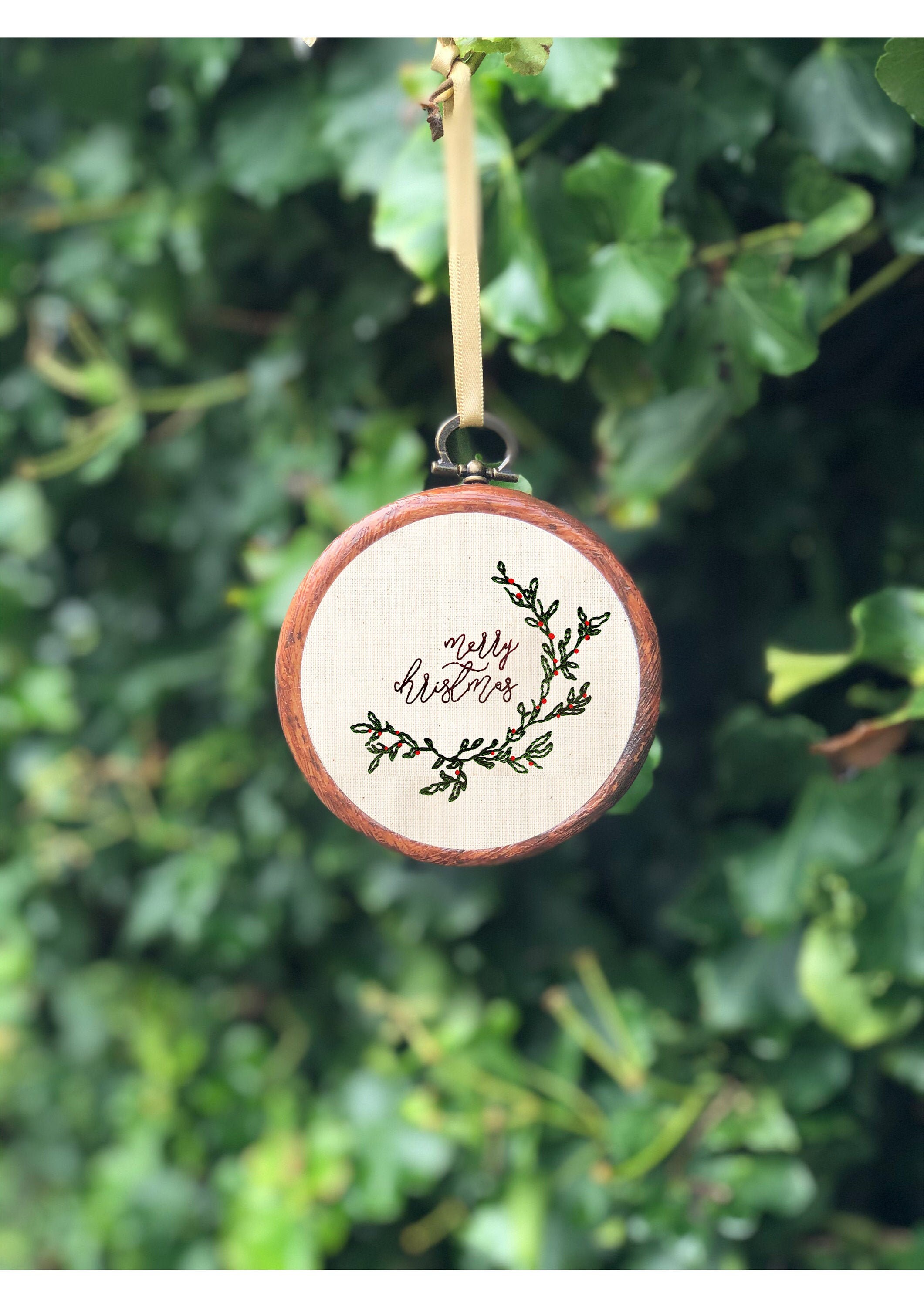 Personalised Embroidered Hoop Etsy