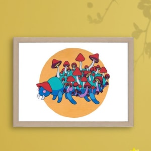 Fungus Beetle Art Print