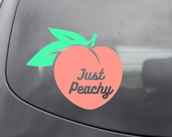 Just Peachy - vinyl stickersticker perzik