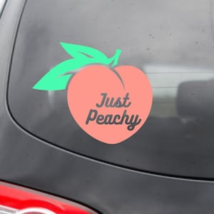 Just Peachy - Vinyl Peach Decal Sticker