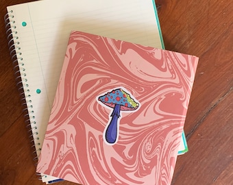 Waterproof Vinyl Mushroom Water Bottle Sticker
