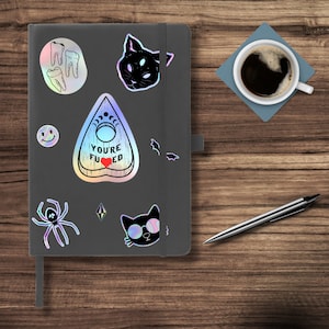 Ouija Board Planchette “You’re F**ked” Holographic Waterproof Vinyl Sticker