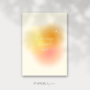 Postkarte "be the energy", Karte für jeden Anlass, coole Postkarte für Freundin, beste Freundin, Freund