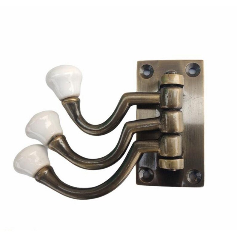 Maison Belle Ceramic Metal Wall Hooks Hanging Clothes Hat Coat Robe