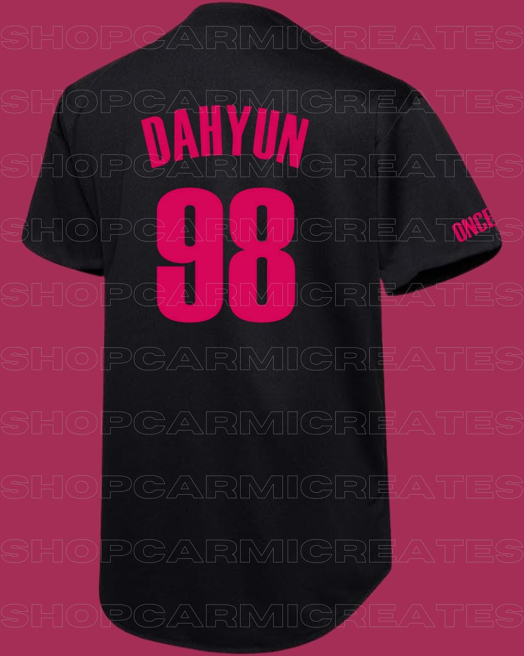 Dahyun 98 Baseball Jersey - Kpop Fanmade Merch - Once Fandom Gift