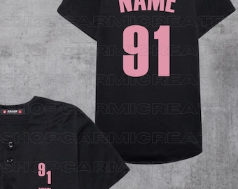 Custom Bias Baseball Jersey | Choose Your Bias Style, Number & Colour | Fanmade K-Pop Inspired Streetwear