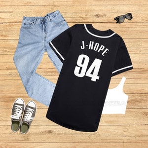 J-HOPE Bias | Baseball Jersey | Unisex | Bangtan Jersey| Army | Gwangju | KPop Fanmade Merch