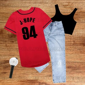 J-HOPE Bias | Baseball Jersey | Unisex | Bangtan Jersey| Army | Gwangju | KPop Fanmade Merch | HOTS |
