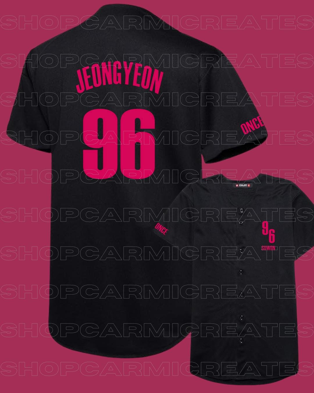 ジョンヨン96 野球ユニフォーム - KPop ファンメイドグッズ - Once