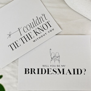 Embossed Bridesmaid Proposal Card, Bridesmaid ask card, Will you be my bridesmaid gift, Asking bridesmaid, Bridesmaid invite