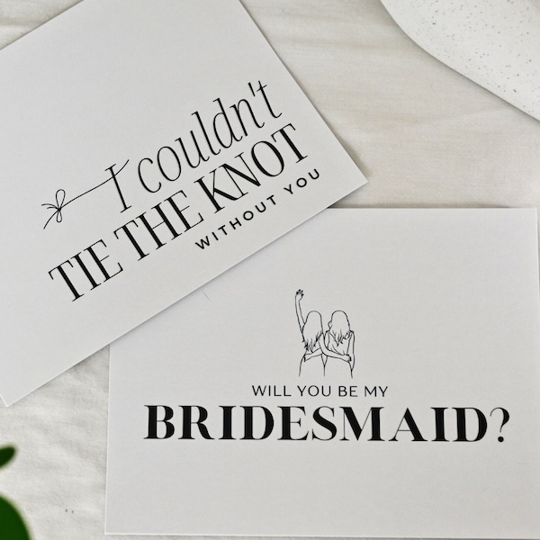 Embossed Bridesmaid Proposal Card, Bridesmaid ask card, Will you be my bridesmaid gift, Asking bridesmaid, Bridesmaid invite