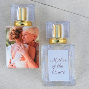 Bottiglia di profumo con foto personalizzata / Regalo per la madre della sposa, regalo di nozze per la suocera, regalo per la madre dello sposo