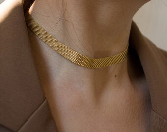 Thick Gold Choker - Etsy Australia