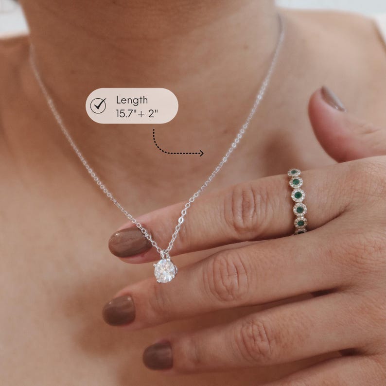 Lab Diamond Necklace for Women