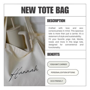 Personalized Yoga Mat Bag With Name Text, Custom Yoga Mat Bag Carrier