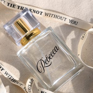 Custom Perfume Bottle for Bridesmaids | Personalized Empty Perfume Bottle | Bridal Party Gift, Asking Bridesmaids, Luxury Bridesmaid Gifts