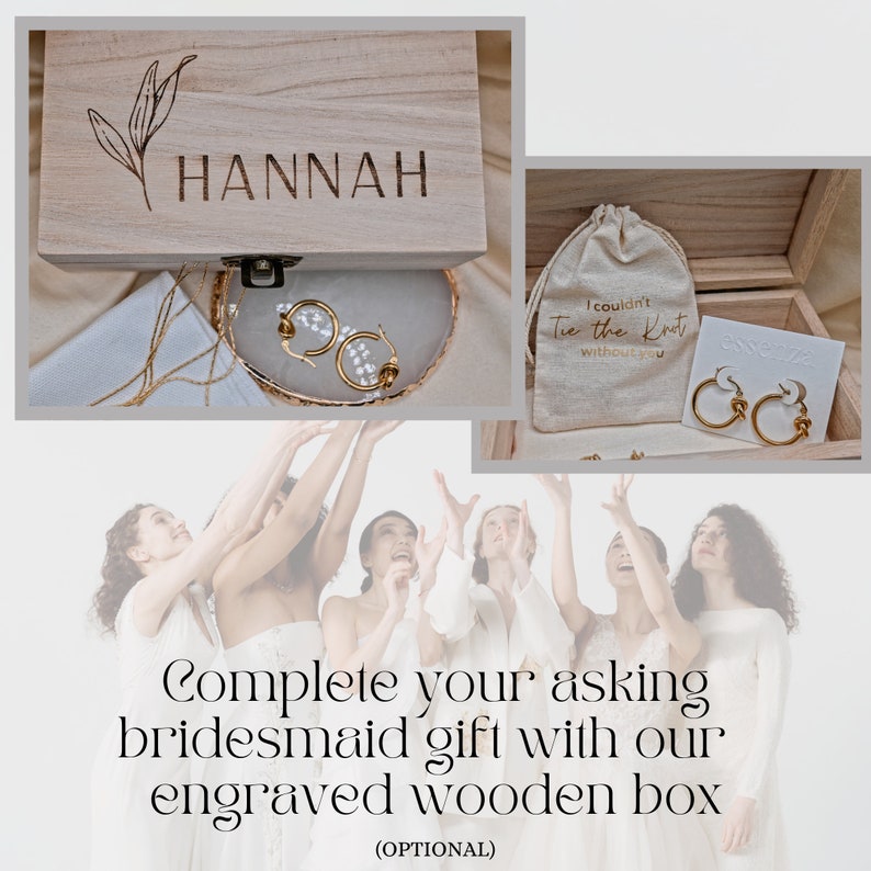 Help Me Tie the Knot Bridesmaid Gifts Love Knot Necklace - Etsy