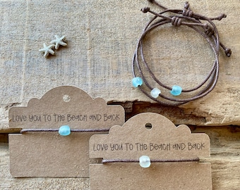 Sea Glass Style Friendship Bracelet: Recycled Glass Beach Jewellery