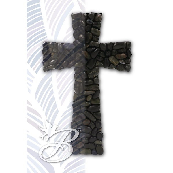 Mosaic Wooden Cross L/M/S | Black  | 馬賽克實木十字架 大/中/小 | 黑色