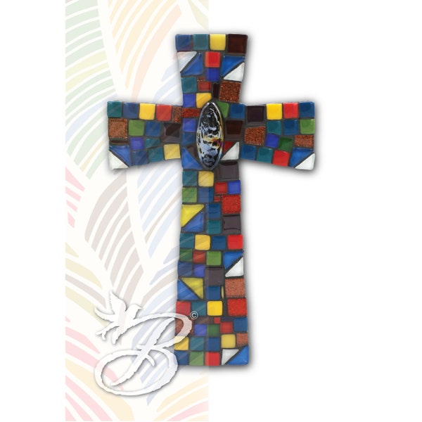 Mosaic Wooden Cross L/M/S | Multicolor  | 馬賽克實木十字架 大/中/小 | 彩色