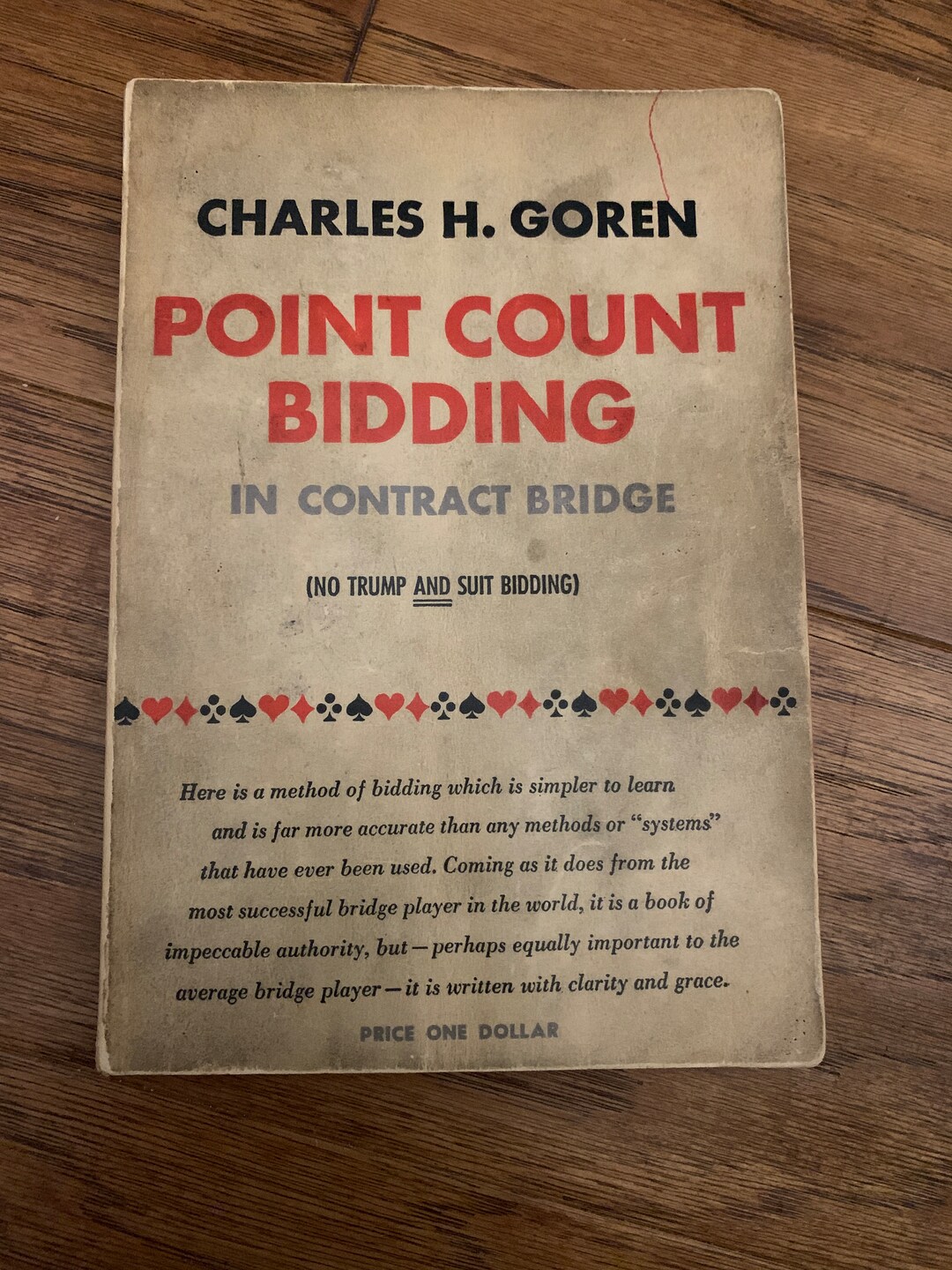 POINT COUNT BIDDING in Contract Bridge Rare First Edition Bridge Book
