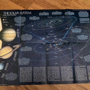 TWO FOR ONE "Space Brace"-  1) The Return of Halley's Comet (1985) and 2) 'Portraits of Our Celestial Family' - National Geo Map (1990)