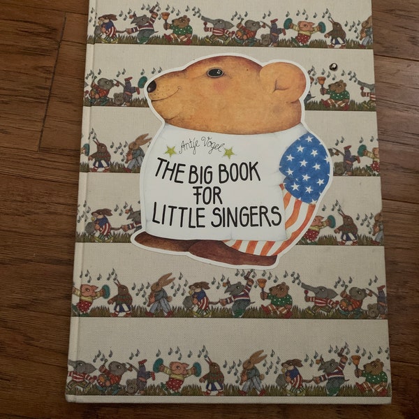 The Big Book For Little Singers - First Edition, Like-New from Germany (1987) by Antje Vogel - Beautiful, Unique Cloth-Covered Boards