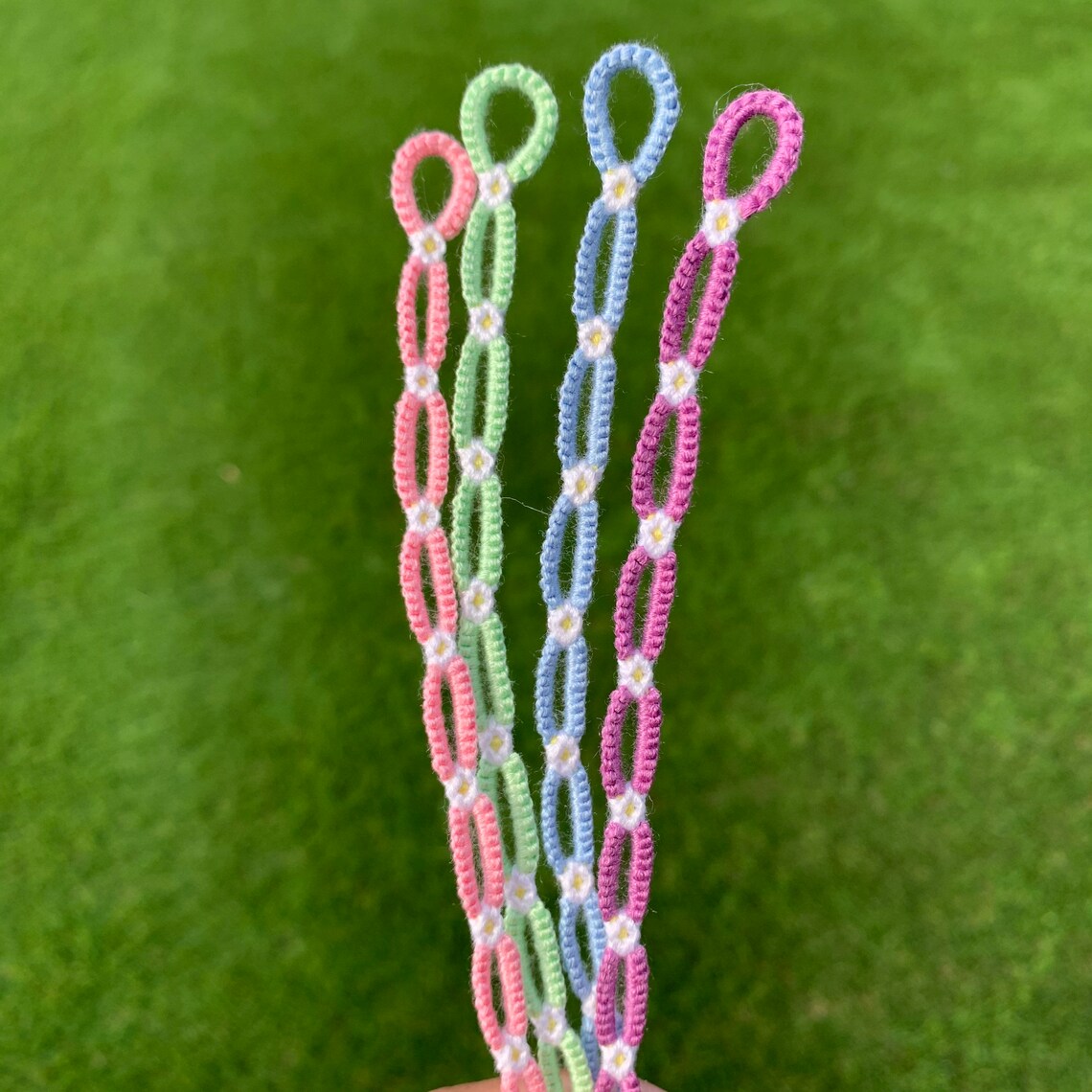 Daisy chain friendship bracelets Etsy