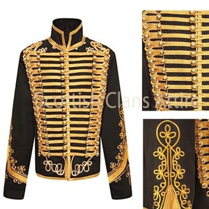 Men&#39;s Hussar Jacket: 18th Century Military Uniform, Custom Cavalry Coat