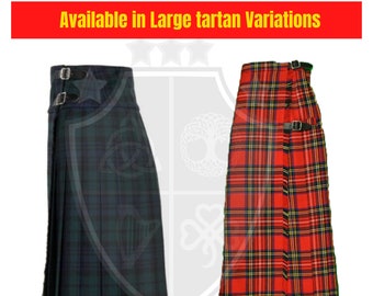 Scottish Classic Maxi Length KILTED SKIRT - Ladies Skirt - Custom Made Hostess Skirt - Floor Length Tartan Skirt - Made to Order - Skirts