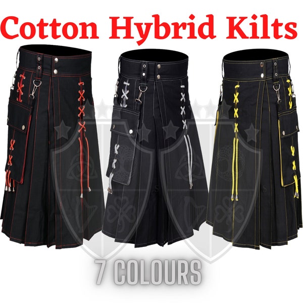 Scottish kilts for men - Scottish Utility kilts - Hybrid Kilts - Premium Scottish kilt - Premium Cotton Utility Kilts - Scottish utilitykilt