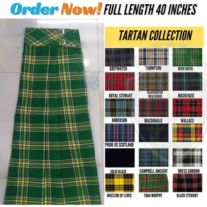 Custom Scottish Tartan Kilted Maxi Skirt: Full Length Women&#39;s Skirt