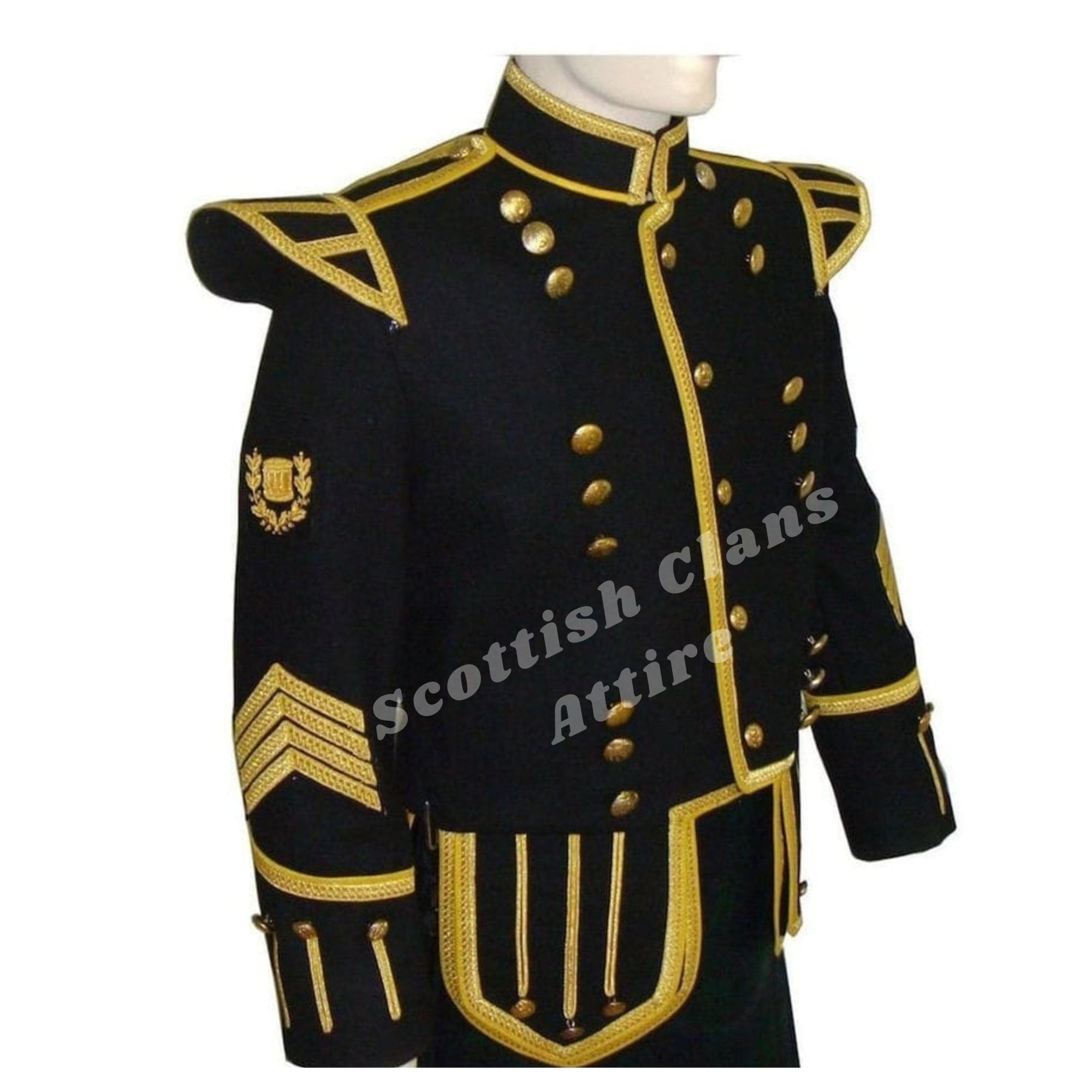 Scottish Wool Military Doublet Jacket: Piper Drummer Tunic - Etsy