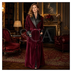 burgundy dressing gown ladies Full Length English Rose Maxi Bridesmaid PS24 Variant:Cobalt size 10 100% Polyester.