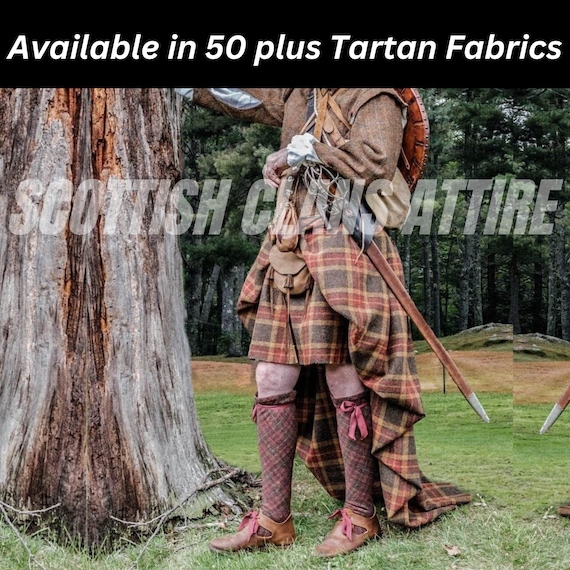 Scottish Men's Great Kilt Handmade 16th Century Highland Vintage